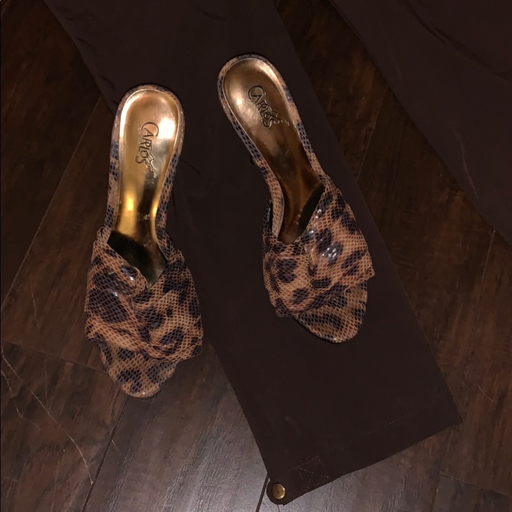 CARLOS SANTANA SNAKE/CHEETA PRINT SHOES